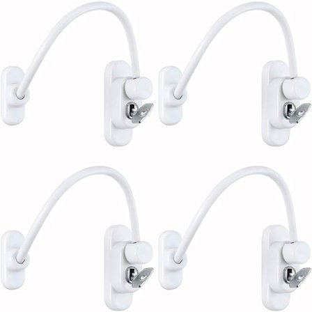 4 ST Fönsterdörrspärrar Barnsäkerhetslås Baby Kids Wire