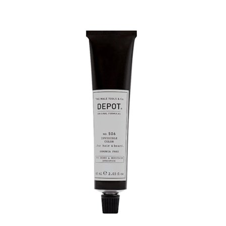 Depot, 500 Beard & Mustache Specifics No. 506 Invisible Clour, Semi-Permanent Hair Dye, Titanium, 60 ml