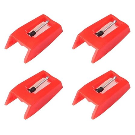 4 Plattespiller Nåler, Universelle Erstatnings Stylus Nåler Erstatnings Stylus Nåler for Vinylplatespiller