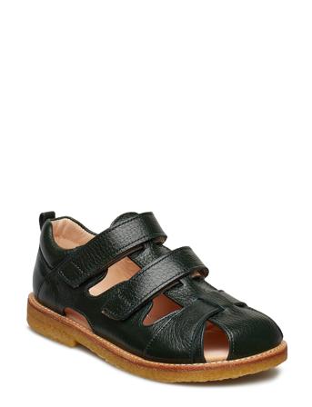 Sandals - Flat - Closed Toe - Shoes Summer Shoes Sandals Grøn ANGULUS