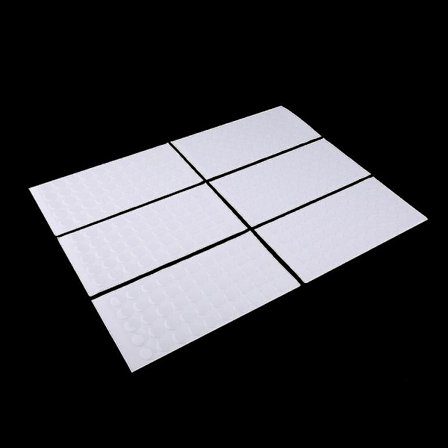 300 stk 1 tommers transparente kuppelformede epoxy-klistremerker