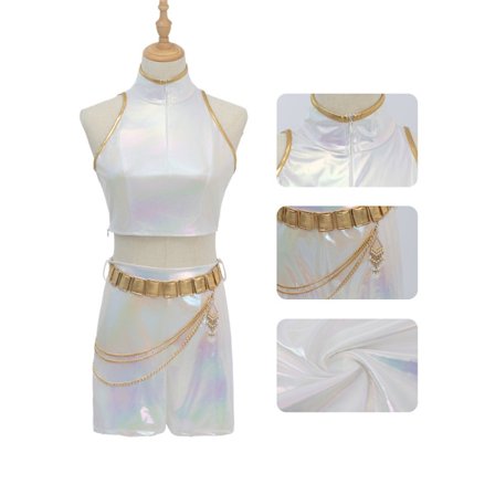 K-Pop Demon Hunter Cosplay Kostyme | Rumi Mira Zoe Komplett Utstyr*Rumi (klær + bukser)*110 Rumi (klær + bukser)-FM- Rumi (klær + bukser){KDO}