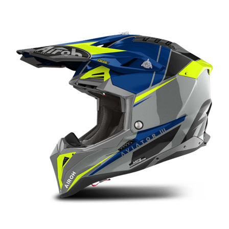 Crossikypärä Airoh Aviator 3 Push Sininen S