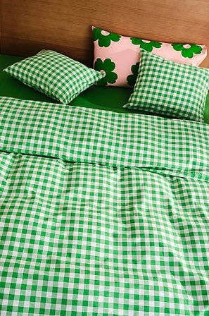 Jotex - Pussilakanasetti Parivuode Orgaaninen Limenvihreä/luonnonvalkoinen Limenvihreä/luonnonvalkoinen - LAUREN - Osta Parisängyt Jotex