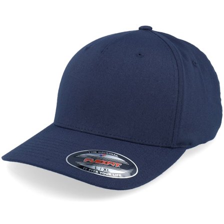 Flexfit - Bleu flexfit Casquette - 5 Panel Greyish Navy Flexfit @ Hatstore