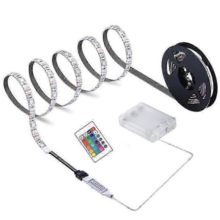 LED Strip Ljus Fjärrkontroll Batterilåda Drivs Hög Ljusstyrka IP65 Vattentät Dekoration DC 5V