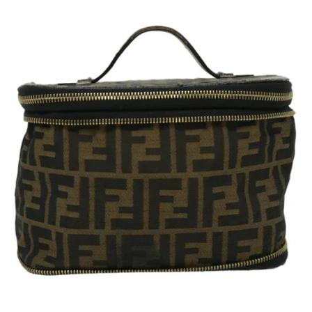 Fendi Vintage, Pre-owned Canvas handbags Bruin, Dames, Maat:ONE Size,leer