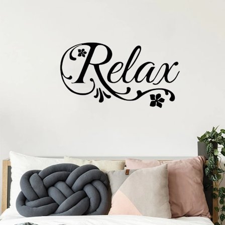 Spa Beauty Salon Wall Decal Lettering Relax Window Vinyl Sticker Massage Spa Salon House Wall Decoration Flower Art Mural