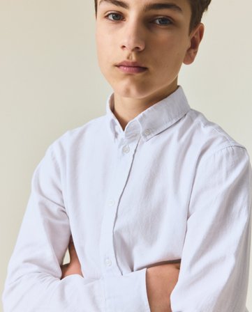 Lexington Teen oxford shirt, white