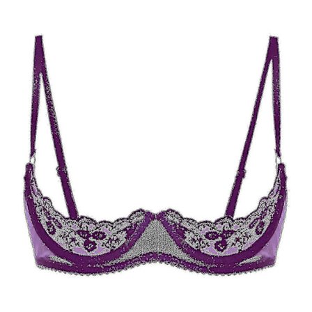 Sexet lingeri åben bryst push up bh 1/2 kop bøjle blonde justerbar strop polstret dame bh Banmo undertøj