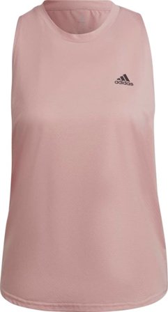 Adidas Women's Run Icons Running Tank Top Women Short sleeved fitness sweater Pink M