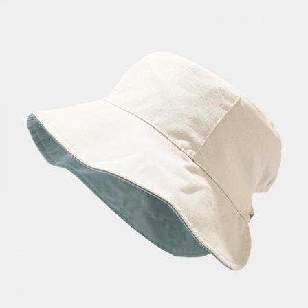 AVEKI Bøttehatt Strand Fiskerhatter Solhatt for Kvinner Menn Reversibel Dobbeltsidig Slitasje, Beige