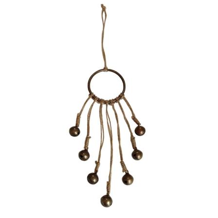 Tyuhen noitakellot ovelle vintage tyylinen kello ripustusköydellä Witch-teemainen Halloween-vaikutteinen oviriippuva sisustus B