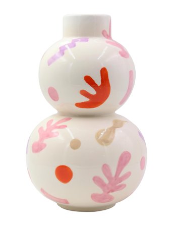 Que Rico Vase - Isla - Funky Fiesta - White - 28 CM
