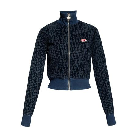 Diesel Zip-throughs , Blauw , Dames , Maat: L Hoodies & Sweatvesten