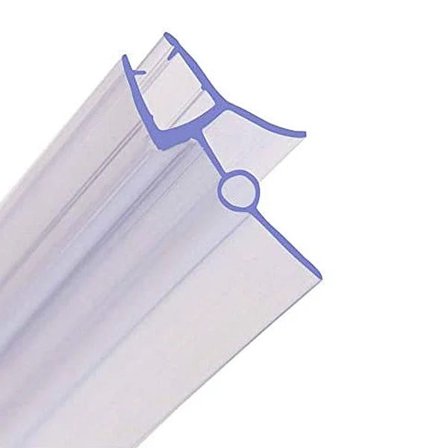 QD-Dusjlist for bad, dusjvegg, dørpakning, passer 8 mm glass