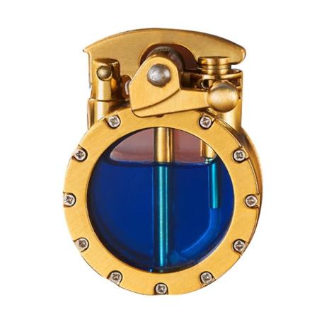 Retro gjennomsiktig lighter med vippearm Personlig påfyllbar lighter gave til bursdag