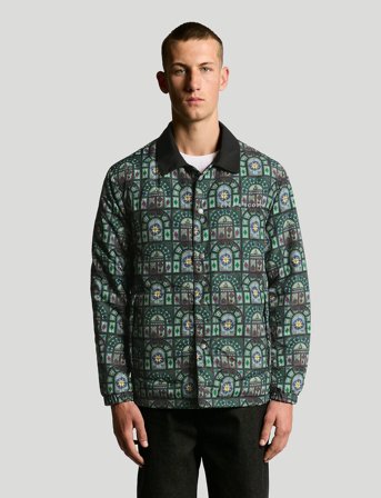 Lyle & Scott Reversible Printed Jacket - Black - M