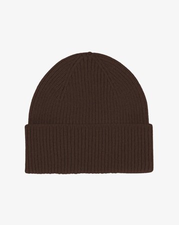 Merino Wool Beanie - Coffee Brown - Male - One Size