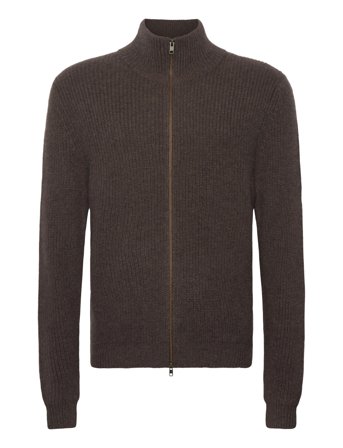 Davida Cashmere | Man Rib Full Zip | S