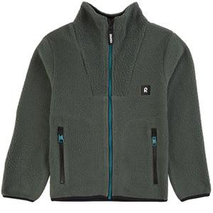 Reima Thyme Green Turkki Fleece Jacket - Fleeces and midlayers - 128 cm - Green