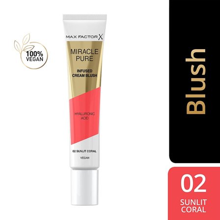 Max Factor Miracle Pure Cream Blush 02 Sunlit coral, Makeup, Ansigt, Blush