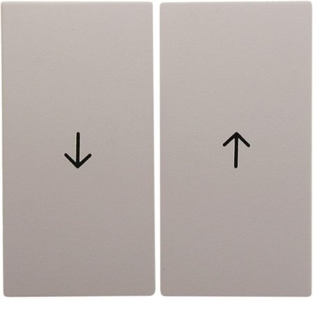 Hager 16251909 Vippa dubbel, pilsymboler Vit, Strömbrytare & vägguttag