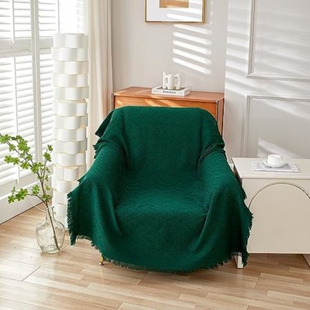 90x90 Glideløs Stoltrekk Dekken, Anti-Skli Pledd Deksel for Enkeltsete Stol Lenestol Ottomaner