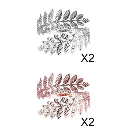 4 stk. Bryllupsarmbånd for kvinner, varme armbånd med virvlende blad, mansjett, kone, datter, smykker