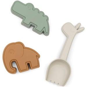 Done by Deer 3-piece Colour mix Deer friends Beach Set One Size - Outdoor play - One size - Green - Junge - Beach games and toys