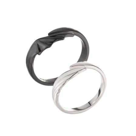 2stk Matchende Ringer Angel Devil Split Ring Justerbare Parringer