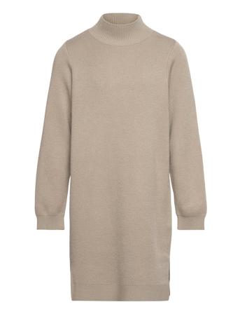 Vmkenya Ls Flat Long Knit D2 Dresses & Skirts Dresses Casual Dresses Long-sleeved Casual Dresses Beige Vero Moda Girl*Betinget Tilbud