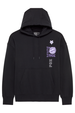 Felpa con Cappuccio e Zip FOX Image Phantom Oversize Nero XL