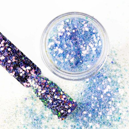 Nail Glitter - Wink Effect - Hexagon - 11