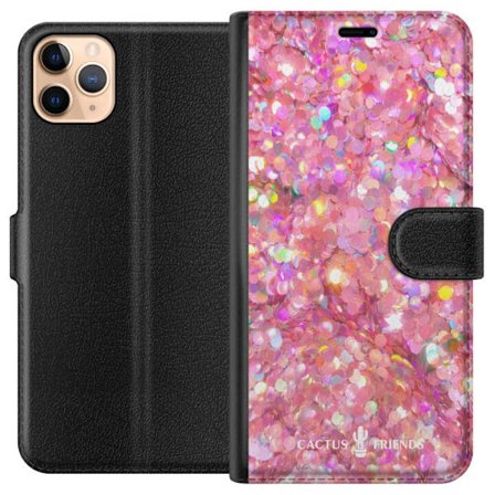 Kompatibelt Plånboksfodral till Apple Apple iPhone 11 Pro Max Cactus and Friends – PinkGlitter