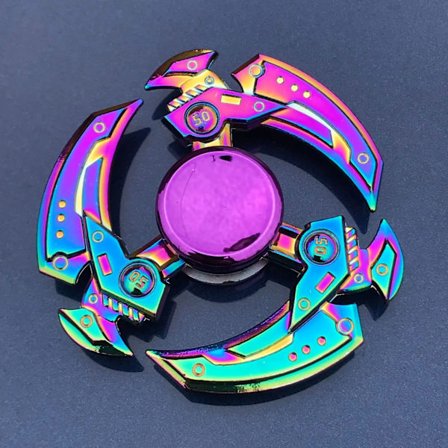 Ny Metal Regnbue Fidget Spinner Gradient Farve R188 Lydløs Leje EDC Hånd Spinner Fingerspids Gyro Anti-Angst Børn Voksen Legetøj