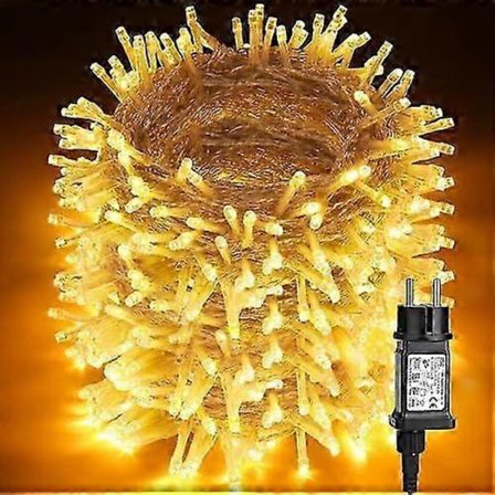 Joulukuusen valosarja, 100M 1000 LED sisäjoulukoriste valosarja 8 tilassa, vedenpitävä ulkojouluvalaistus-lingling}