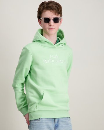 Peak Performance Jr Original Hood Groen Hoodies Jongens - Kids Brand Store
