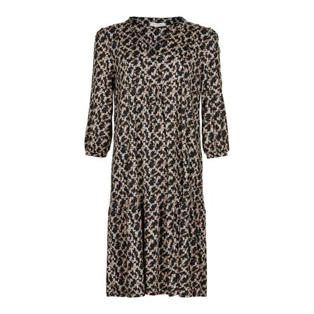 IN Front, Midi Dresses Zwart, Dames, Maat:M,polyester,print