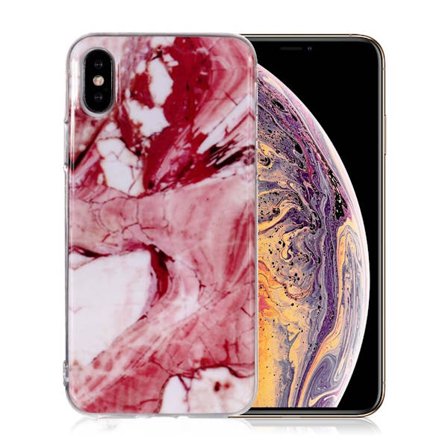 iPhone Xs Max etui med marmormønster - Style G
