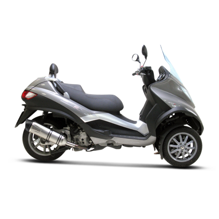 LeoVince Scooter LV One EVO Stainless Steel/ Carbon Fiber Slip-On - Piaggio MP3 500 LT ie Business 2015-2016