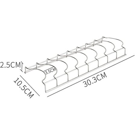 Stål oppvaskstativ, oppvaskstativ, oppvaskstativ, kjøkkenoppbevaringsstativ A