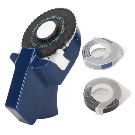 Helppokäyttöinen painokirjoitin ilman mustetta, ergonomisen muotoilun ansiosta kannettava tarranteko embosser nauhoilla käsitöihin ja DIY:hen, 