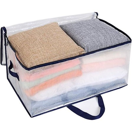 1 Overdimensioneret mobil taske med lynlås til tøj, filt opbevaring