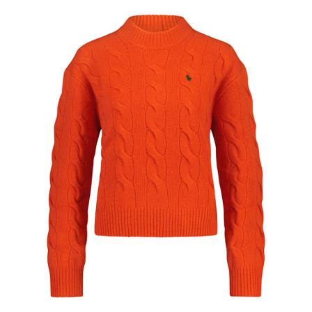 Polo Ralph Lauren, Round-neck Knitwear Oranje, Heren, Maat:XS