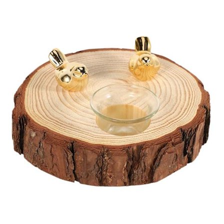 Puinen kynttilänjalka kandelaberi lasikynttiläkupilla hääjuhliin, illalliskutsuille, lomajuhliin, kynttilänjalkojen koristeluun