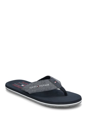 Tommy Hilfiger Chambray Beach Sandal - Black - 40
