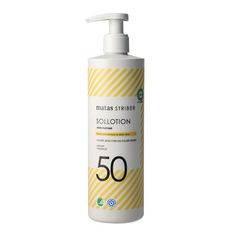 Matas Striber Sollotion SPF 50 Uden Parfume 400 ml, Skincare, Solpleje, Solcreme