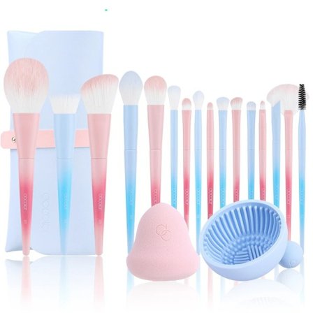 16st Smink Borstar Set Professionell Ruda Ögonskugga Foundation Skönhet Kosmetik Smink Verktyg