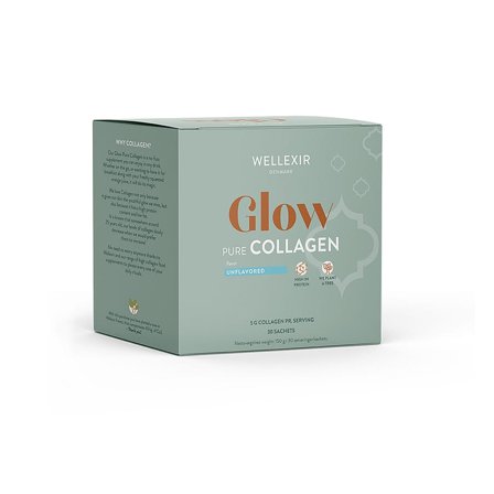 Wellexir Glow Pure Collagen Smagsneutral sachet, Helse & Madvarer, Madvarer, Øvrige Fødevarer